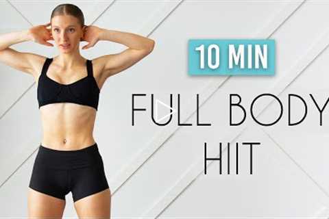 10 min NO JUMPING HIIT (Apartment Friendly, Full Body Fat Burn)