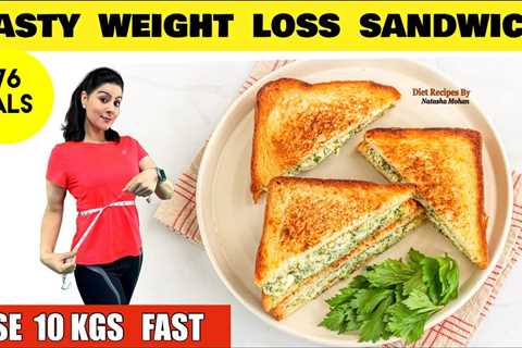 Yummiest Weight Loss Sandwich Recipe in Hindi | High Protein Veg Sandwich Recipe for Breakfast