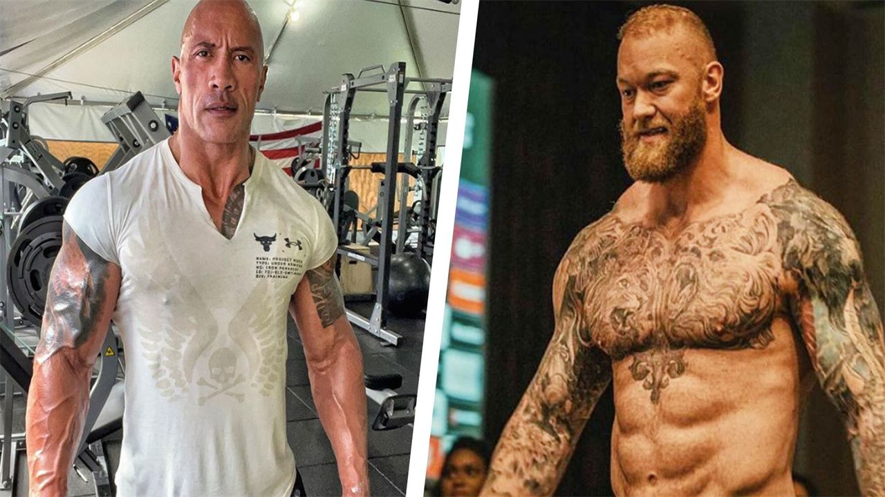 The Rock Just Invited The Mountain Over for the World's Biggest Buddy Workout