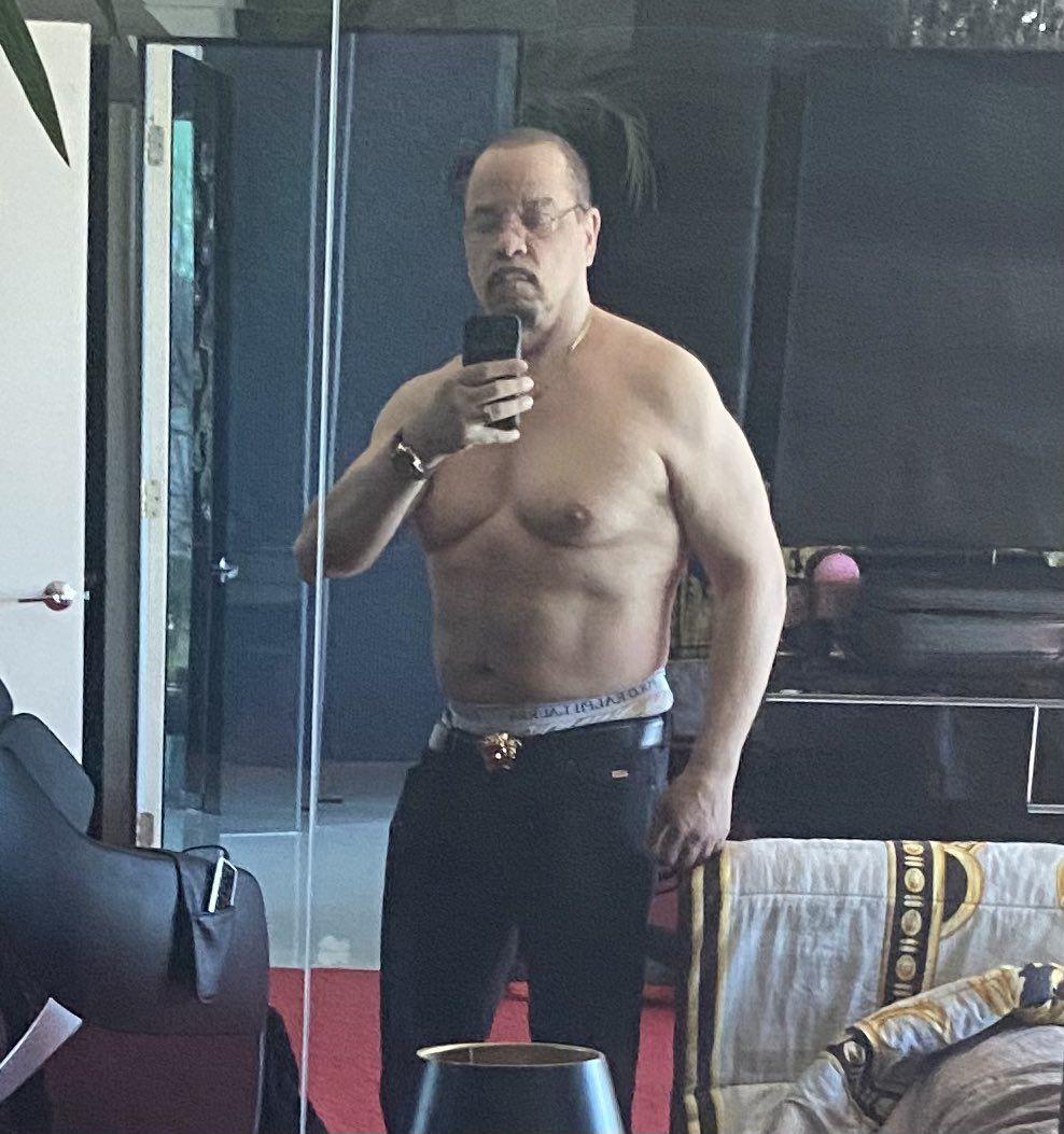 Ice-T, 64, Looks Jacked in a New Shirtless Selfie