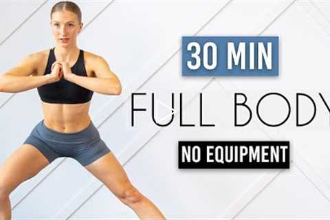 30 MIN FULL BODY HIIT (No Jumping + No Equipment)