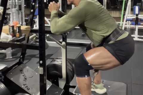 The Rock Finishes Leg Day With This Belted Squat Variation