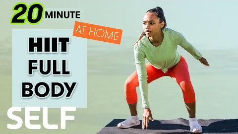 20-Minute HIIT Full-Body Workout with Cool Down - No Equipment at Home | Sweat with SELF