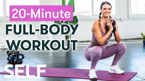 20-Minute Full-Body Kettlebell Workout | Sweat With SELF
