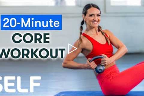 20-Minute Core Kettlebell Workout | Sweat With SELF