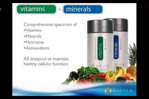 Your Health and You –  The ARIIX Optimals Vitamins and Minerals  | Free Supplement Info