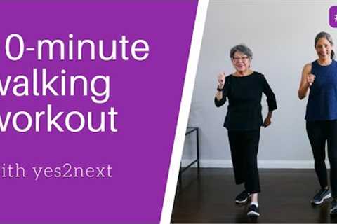 10-minute Indoor Walking Workout for Seniors, Beginner Exercisers