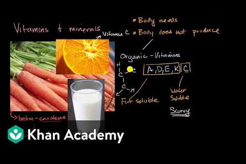 Introduction to vitamins and minerals | Biology foundations | High school biology | Khan Academy