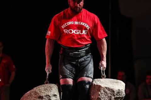 Kevin Faires Sets Dinnie Stone Walk World Record with 31 Feet, 7 Inches at 2023 Rogue Record..