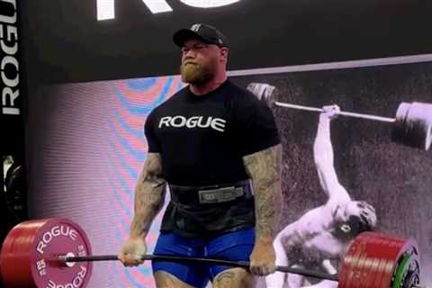 Hafthor Björnsson, Daniel Bell Deadlift 395 Kilograms (870.8 Pounds) Raw at Arnold Sports Festival