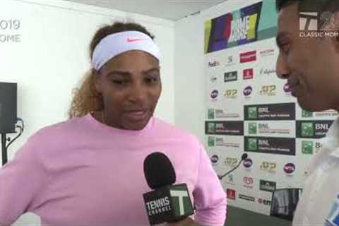 Tennis Channel 20th Anniversary: 2019 Rome Serena Williams & Prakash