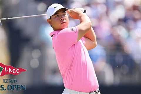 Tom Kim reaches U.S. Open top 10 with low round | U.S. Open 2023 | Golf Channel