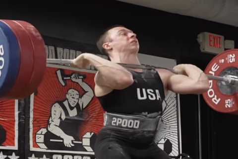 Weightlifter Hampton Morris Nearly Clean & Jerks 13 Kilograms (28.6 Pounds) Over His Junior World..