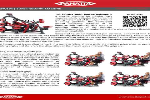 PANATTA SUPER ROWING MACHINE